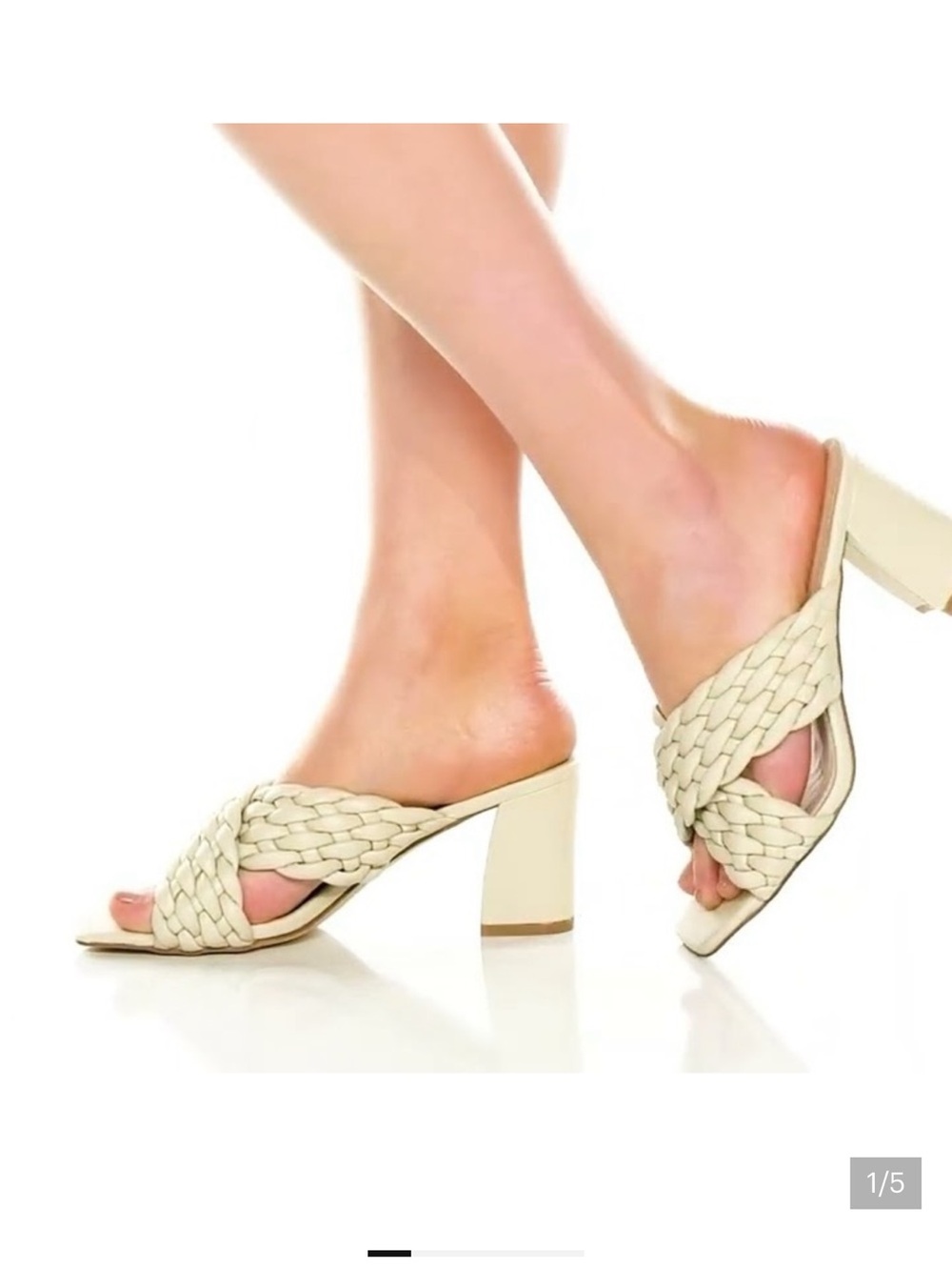Anne Klein Misty Sandal- Cream (Size 10) NIB